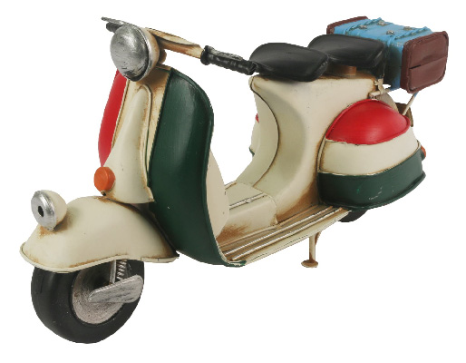 Repro Red White & Green Scooter 28Cm